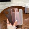 Black Matte Large Hole Mobile Phone Case Suitable for IPhone16promax Soft Shell Apple 15 Protective Case