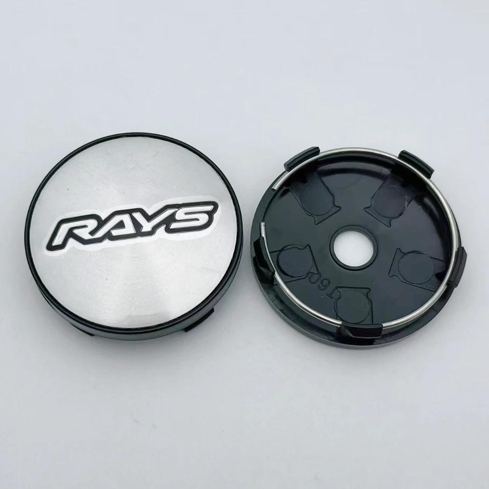 4pcs 60MM 56MM Car Wheel Center Caps With Rays Logo Emblem Badge Wheel Hub Hubcaps Auto Rim Centre Dust Cover Car Accessories