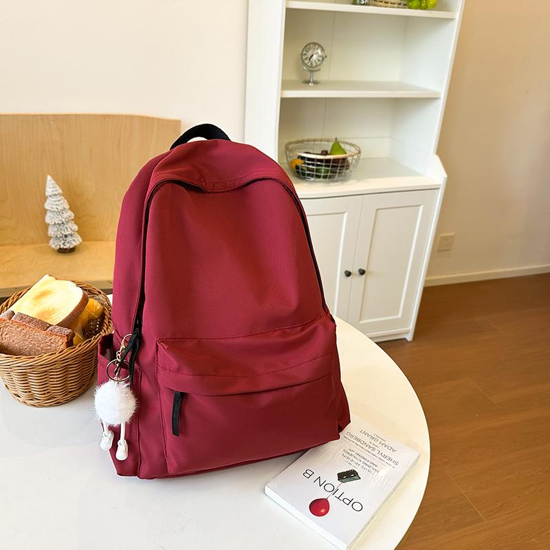 Рюкзак Новый Японский Универсальный Женский Студенты Колледжа Класс Школьная Сумка Мужской Повседневный Старшеклассники Компьютерный Рюкзак Модный single bag красный