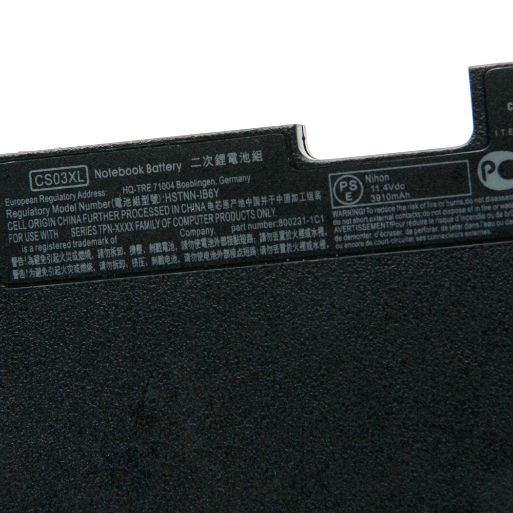 Replacement Laptop Battery CS03XL For HP EliteBook 745 G3/ 840 G3/850 G3 3910mAh
