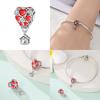 Copper Sweet Travelair Balloon Beaded Eros Arrow Through The Heart Charms Fit Bracelet Diy Jewelry Making Women'S Gift
