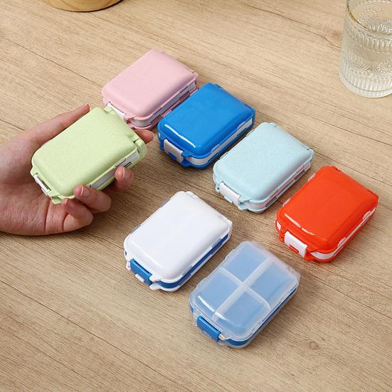 Pillendose mit 3-Schicht-Design Großer Behälter mit starken Schnallen Auslaufsicherer Wochenorganizer für Reisen