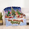 Christmas Friends Personalized Name Blanket Gift Personalized Blanket Comfortable Suitable for Couch Home Decor Livingroom Nap for All Occasions