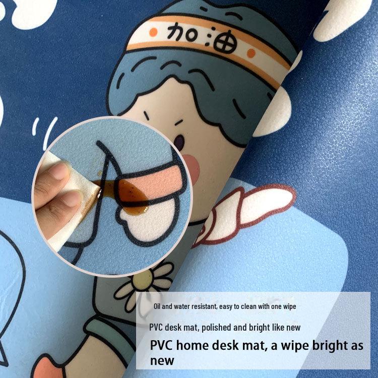 Wasserdichte und ölbeständige Schreibtischunterlage aus PVC – leicht zu reinigende, zuschneidbare Schreibunterlage für Wohnheim oder Büro.