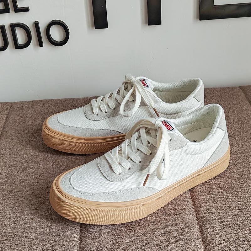 Spring and Autumn New Trend Student Canvas Shoes Men's Casual Sports Board Shoes Versatile Little White Shoes Trendy Shoes