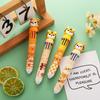 1Pcs Little Tiger Ten Color Ballpoint Pen Fluent Writing Suitable for Office Work, Brushing Questions, Signing Writing, Diaries, Notes, Student Class