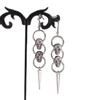 Skull Earring Punk Style Alloy Dangle Jewelry For Women