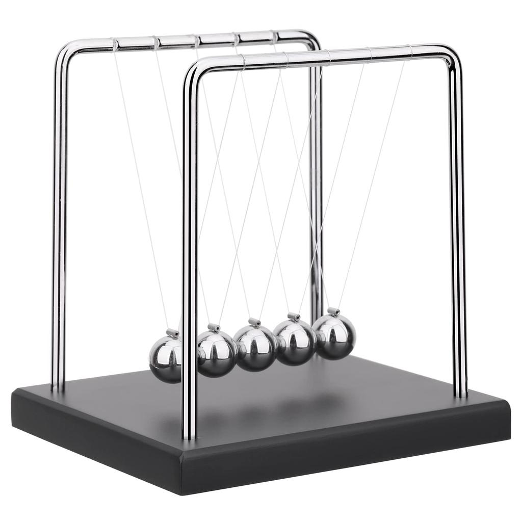 QLKUNLA Culla di Newton Palline di Equilibrio Gadget di Scienza Fisica Decorazione da Scrivania Giocattolo a Movimento Cinetico per Casa e Ufficio