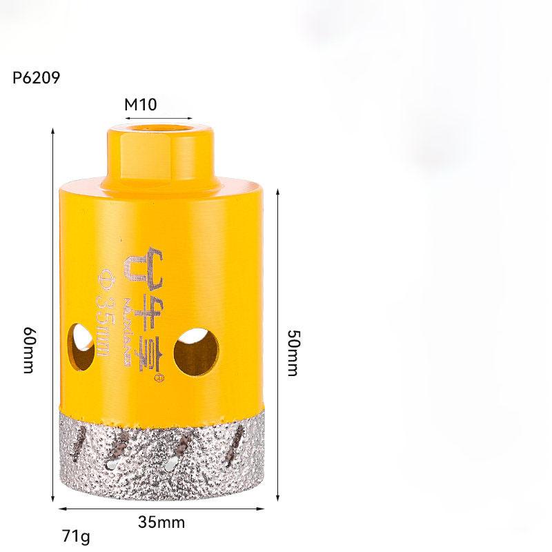 M10 Thread Angle Grinder Glass Ceramic Hole Opener Drill Bit 20-50mm Dry Vacuum Hand Grinder for Ceramic Tile Granite Marble
