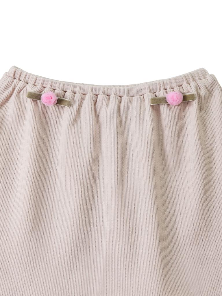 Hety Pure Rose Cotton Skirt (Apricot)