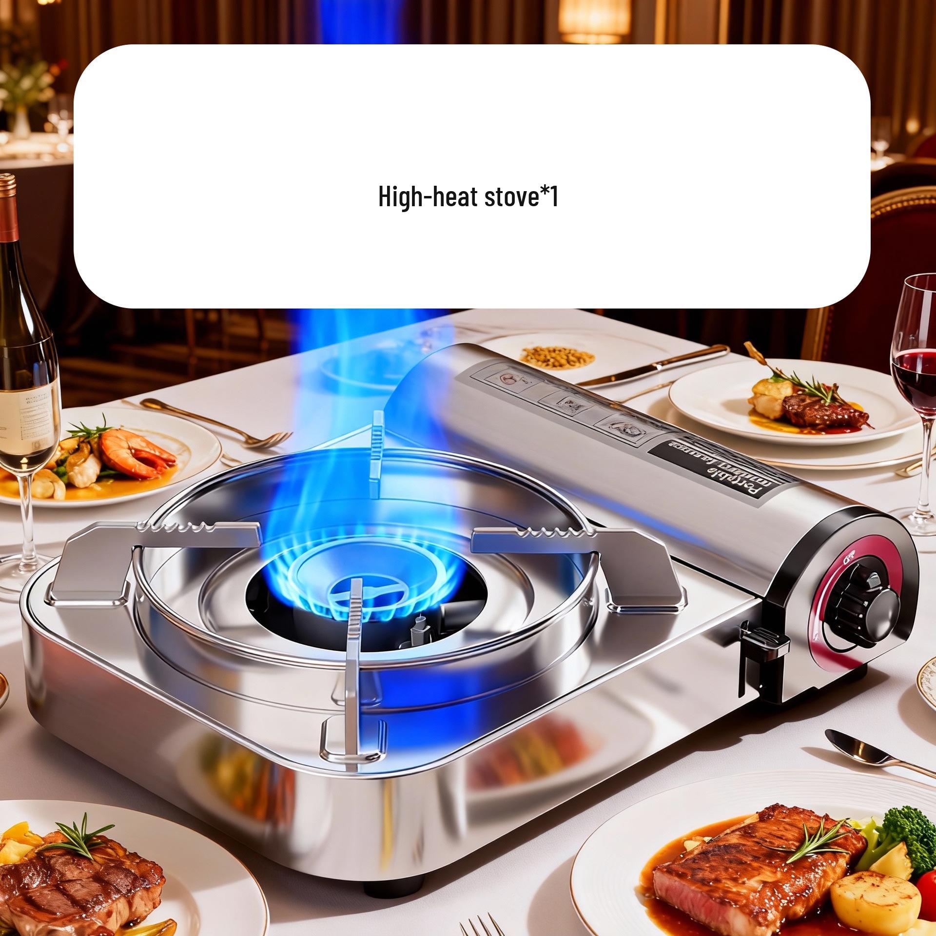 Explosion-Proof Portable Outdoor Gas Stove for BBQ, Hot Pot & Wild Card Use