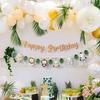 Jungle Animal Happy Birthday Garland Banner Safari Party Supplies Birthday Party Decorations Kids Wild One Baby Shower Decor