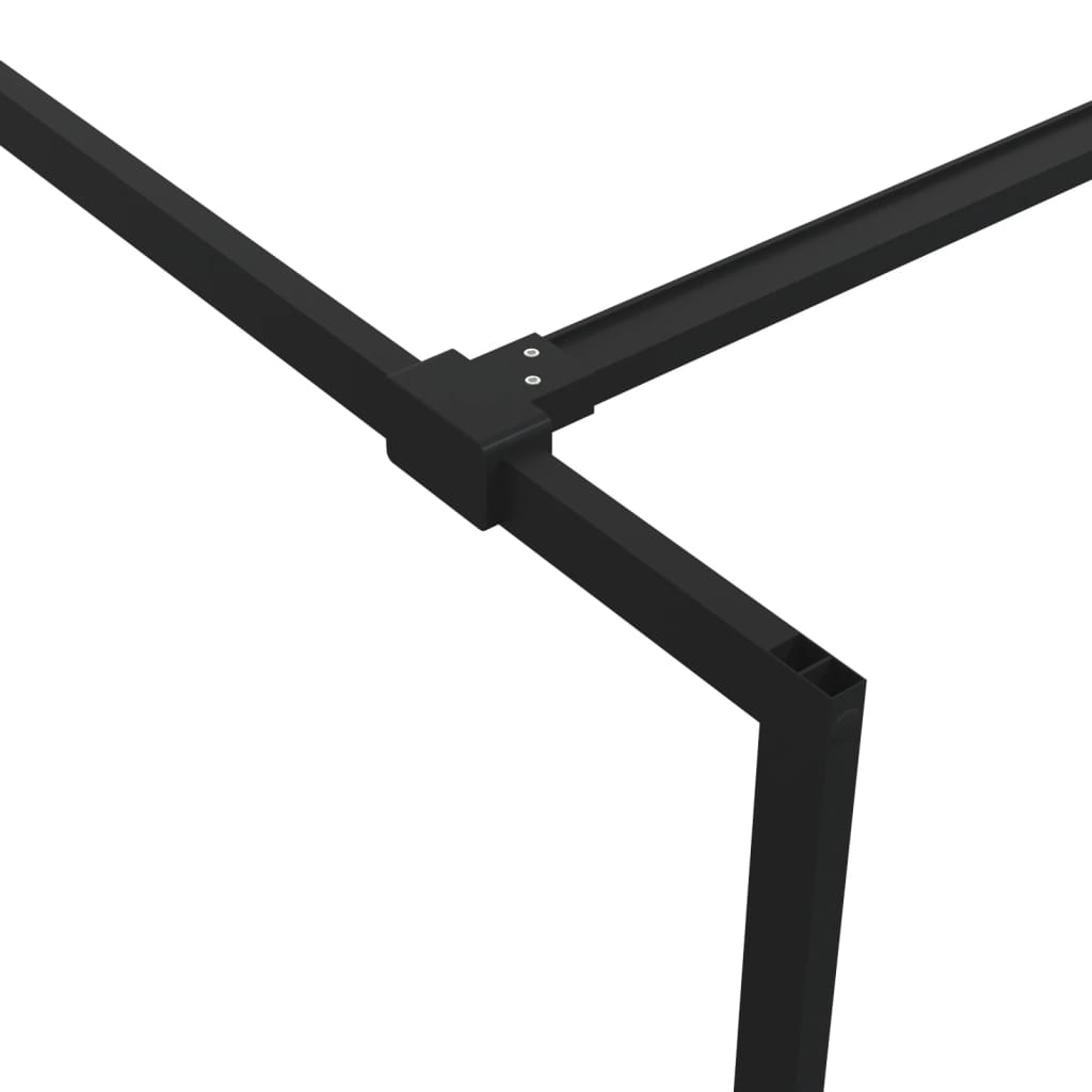 Walk In Shower Screen for Walk In Shower Black 90 X 195 Cm Semi Matte ESG Glass