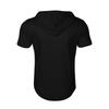 Men's Summer Shirt Zipper Pocket Short Sleeve Hooded Sweatshirt Men's Sports Large Size Casual Sweatshirt