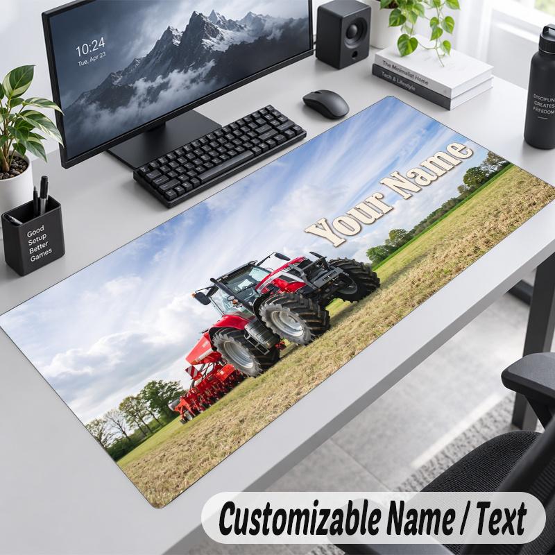 Massey Ferguson Personalized Large Mouse Pad Custom Name Text Extended Desk Mat Gaming Mousepad