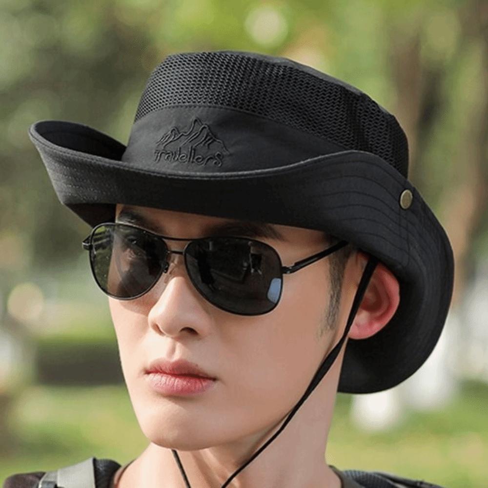 For Men Outdoor Cycling Cap Polyester Bucket Hat With Neck Flap Women Sun Hat Summer UV Protection