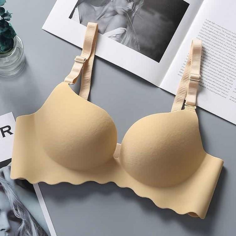 Seamless Wireless Bra: Soft Cotton, Thick Style for Small Bust Lift