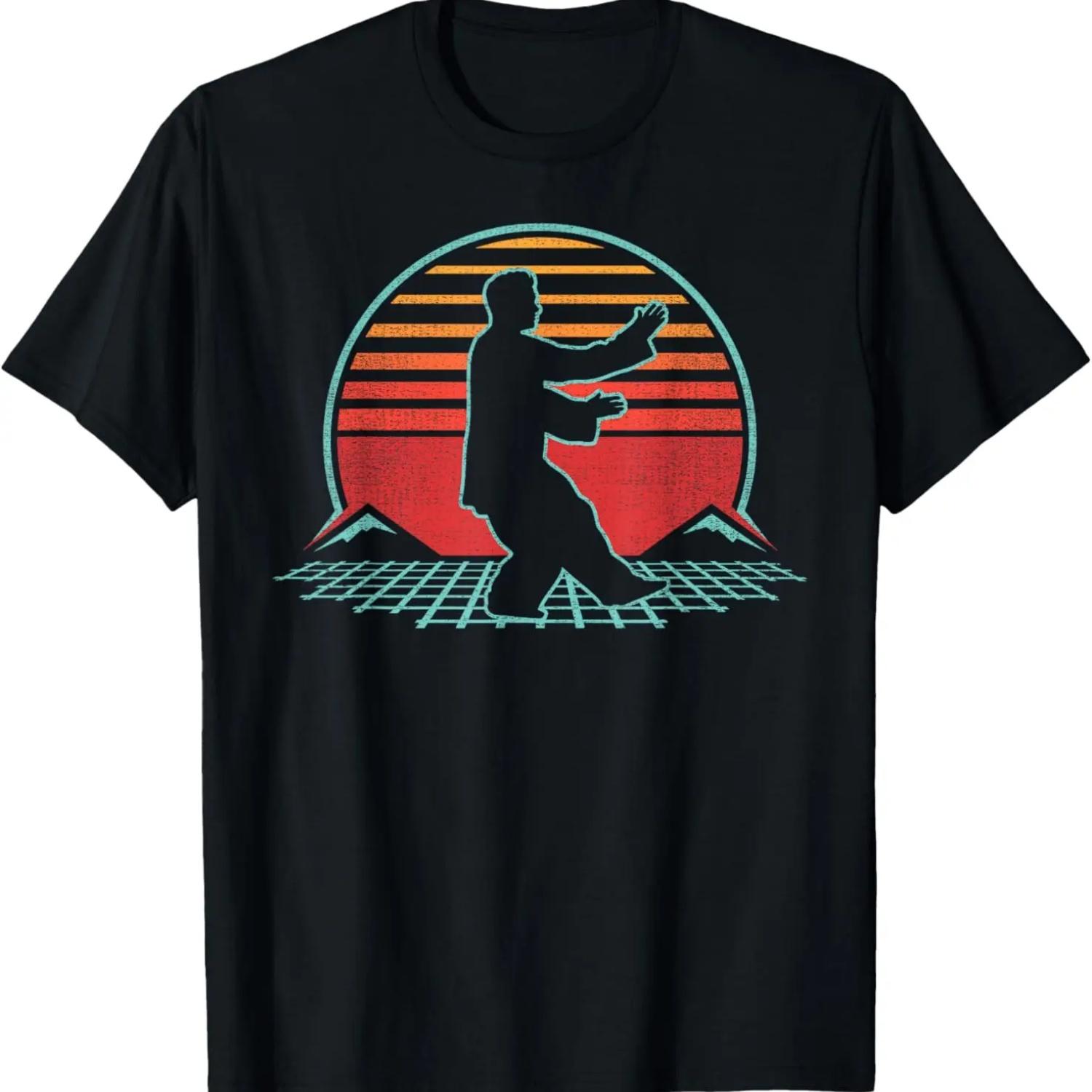 Tai Chi Retro Vintage 80s Style Martial Arts Gift T-Shirt S чёрный