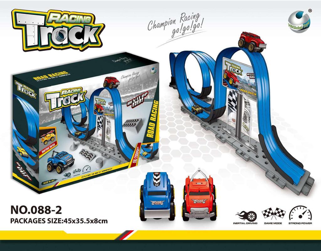 Anti-Gravity Climbing Car: Educational Inertial Hovercraft Toy with Assembled Track