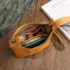 Johnature Versatile Simple Genuine Leather Women Chain Bag Natural Soft Cowhide Solid Color Shoulder & Crossbody Bags