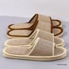 Luxury Non-Slip Thickened Linen Slippers for Hotels & Travel