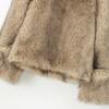 Autumn new women's clothing, wind design sense artificial fur effect sweater