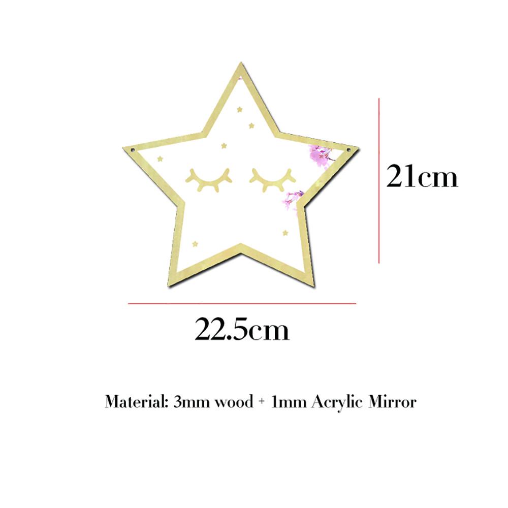  Holz Acryl Spiegel Cartoon Wand Kamera Requisiten Wand Dekoration