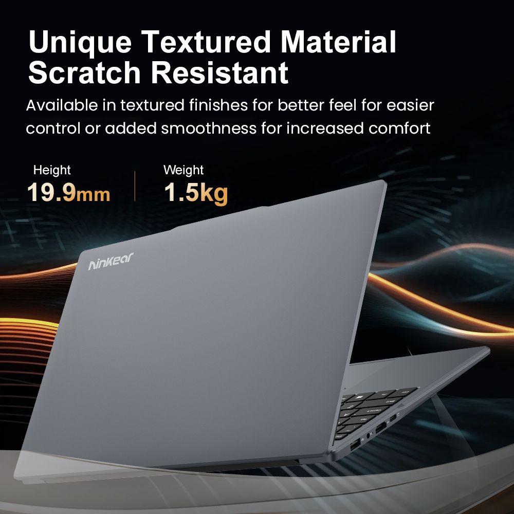 Ninkear N15 Air Laptop, 15.6 Inch 1920x1080 IPS Screen, Intel N150 4 Core Max 3.6GHz, 16GB RAM 512GB SSD