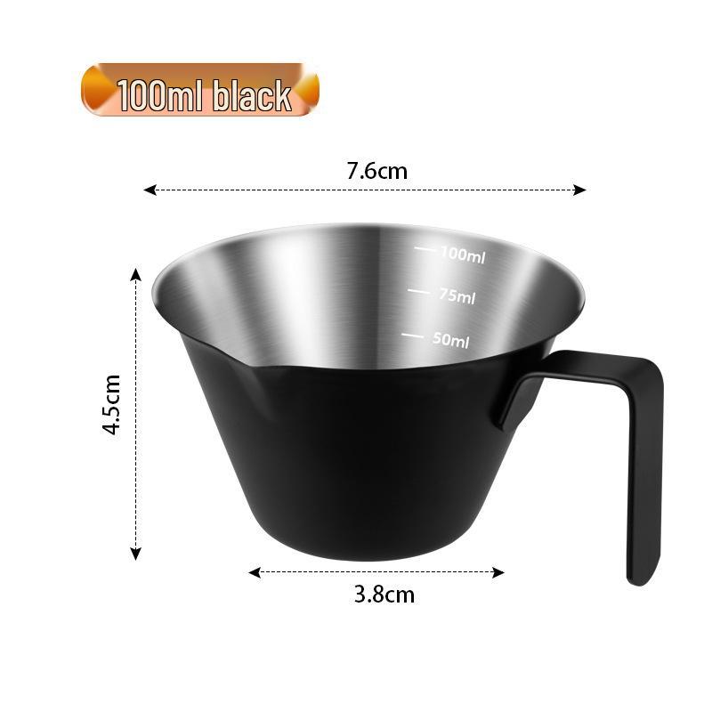 304 Stainless Steel Espresso Measuring Cup with Scale and Filter