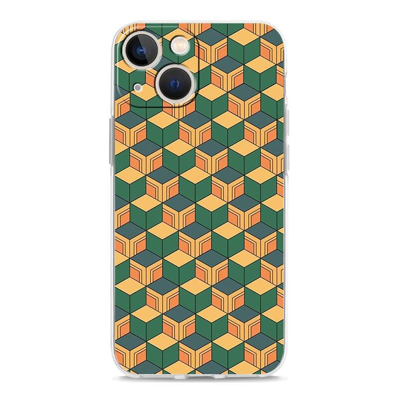 Demon Slayer Anime Logo Phone Case For iPhone 14 13 11 12 Pro Max X XR XS 7 8 Plus SE Transparent Soft Cover TPU Fundas Coque