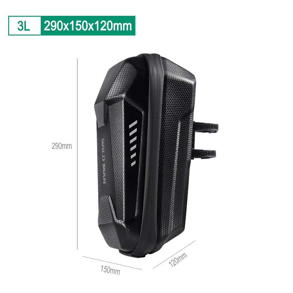 WILD MAN Bicycle Bag Electric Scooter Skateboard EVA Hard Shell Case Bag for M365 Pro Cycling Equipment 2/3/4L