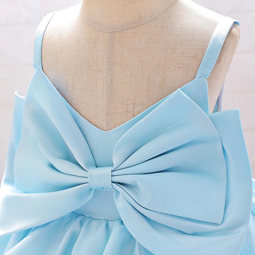 0-2 Years Flower Baby Girls Wedding Birthday Bownot Dresses Clothing Toddler Kids Princess Party Ball Gown Dress Costume Clothes