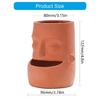 Striking Red Clay Face Formed Flower Holder Designed For Superior Root Ventilation