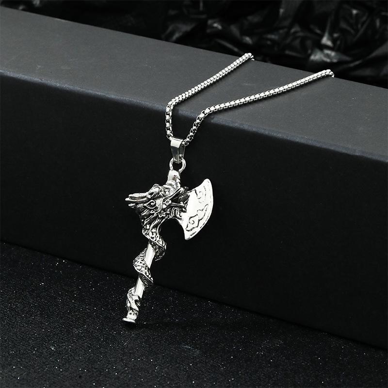 Small Axe Necklace Retro Personality Trend Men'S Sweater Chain Street Shot Same Jewelry
