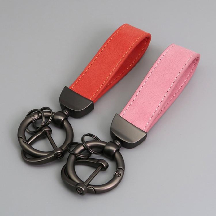 Outdoor Antiloss keychain Rings Simple PU Leather Keychain Women Men Car Keyring Antilost Key Holder Key Chain