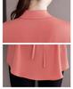 Chic Autumn Waist-Hugging Women's Blouse: High-End, Versatile, Belly-Covering Design