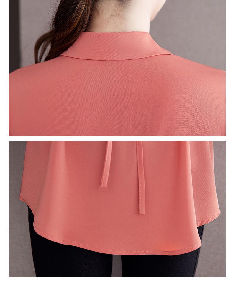 Chic Autumn Waist-Hugging Women's Blouse: High-End, Versatile, Belly-Covering Design