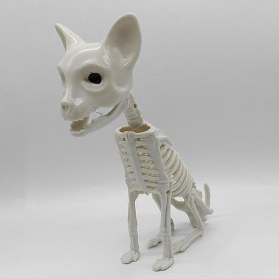 Halloweenské zvířecí kostry Pes Netopýr Žába Štír Pavouk Had Krysa Kostní kostry pro Halloweenskou párty Strašidelný dům Hřbitovní scéna Dekorace
