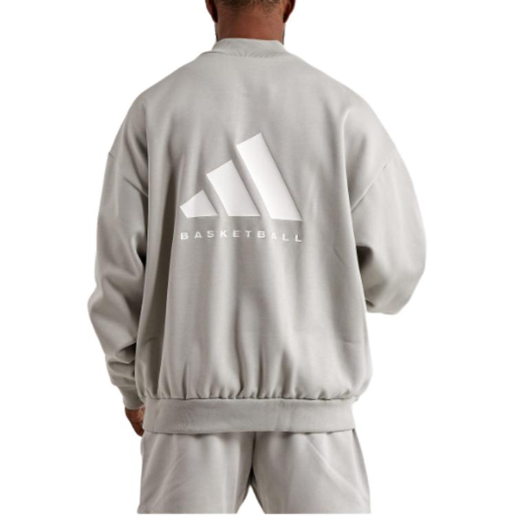 Adidas Originals Sweatshirts Unisex Gray Crew Neck Moderate Regular IA3435-