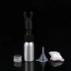 Leakproof Aroma Essential Oil Inhaler Cap Aluminum Bottles Silicone Mini Essential Oil and Perfume Inhaler Dispenser Bottle
