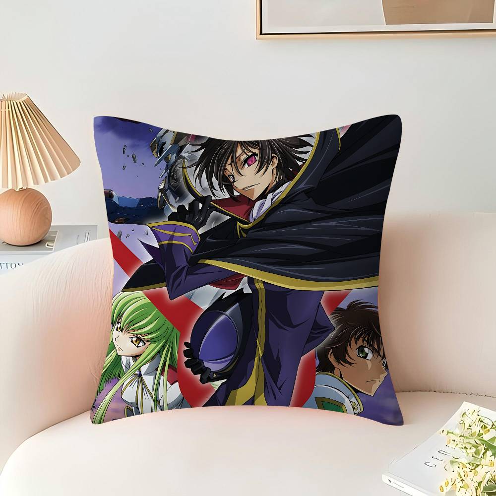 Anime C-Code Geass Lelouch Stitch Lucky Dragon Pillow Cover Sofa Cushion Cover Home Room Decoration Children Gift