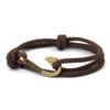 Vintage Fish Hook Boat Anchor Men Bracelet Casual Adventure Accessories Male Double Layer Adjustable Jewellery Gift