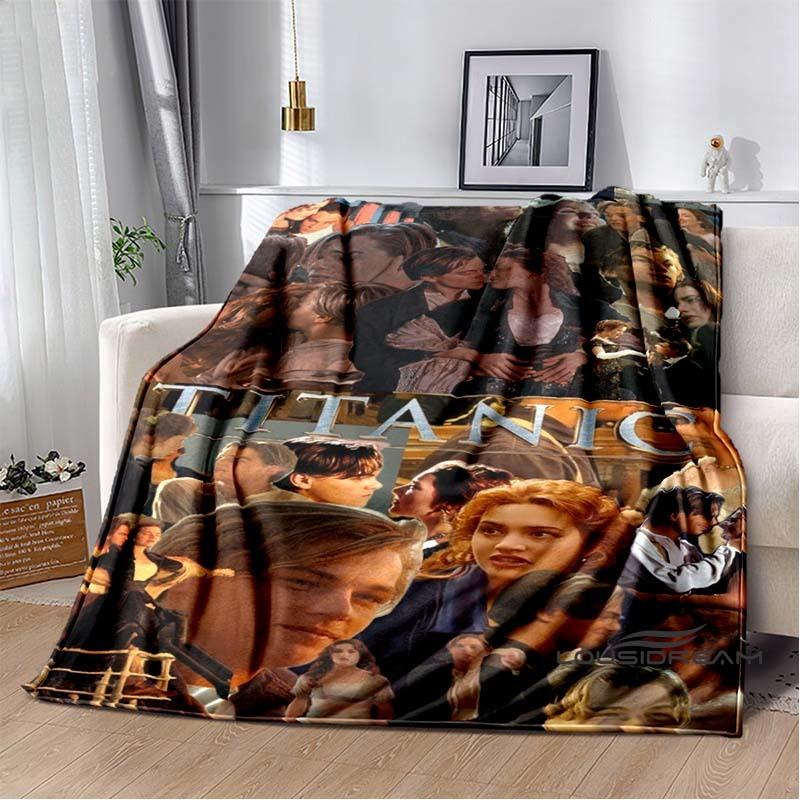 (Titanic) Flannel Blankets Are Suitable for Bedrooms, Living Rooms, Beds, Camping, Picnics, Offices, and Other Places.