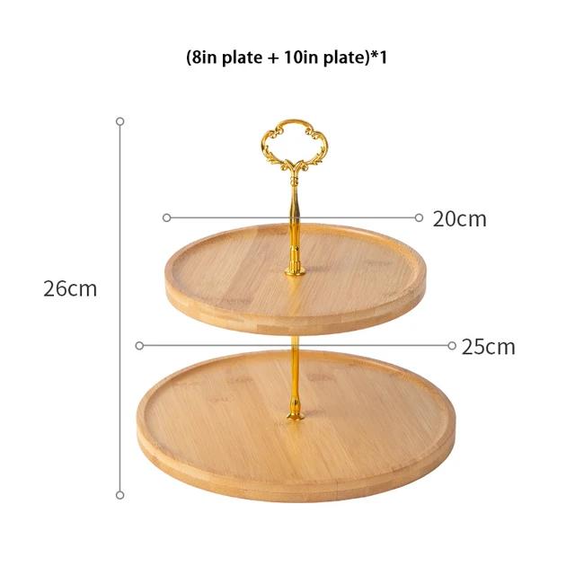 Japanese Bamboo Fruit Plates Set Snack Dishes Cake Stand Bread Dessert Plate Candy Dish Pastry Tray Wood Tableware Decoration