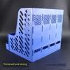 New Arrival Creative 4 Grid Hanaper A4 Folder Storage Seat File Holder Bookshelf Office Stationery Storage Rack Quadruple
