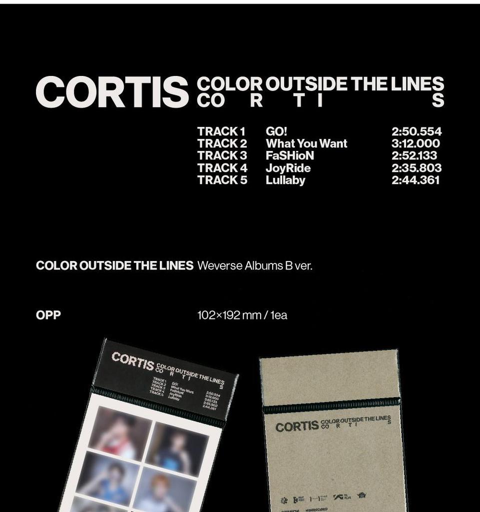 (Weverse Albums ver.) CORTIS [FARGE UTENFOR LINJENE] 1. EP-album