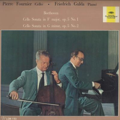 LP Record PIERRE FOURNIER, FRIEDRICH GULDA - Beethoven: Cello Sonata No. 1 In F  LGM193 DEUTSCHE GRAMMO Japan Classical Used