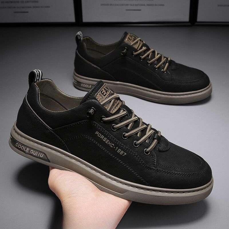 Spring men's shoes new breathable little white shoes men's trendy versatile platform sports shoes casual flat shoes trendy shoes