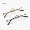 Photosensitive Color-changing Frameless Edge-cut Glasses Trendy Large Frame Anti-blue Light Myopia Glasses gafas de lectura