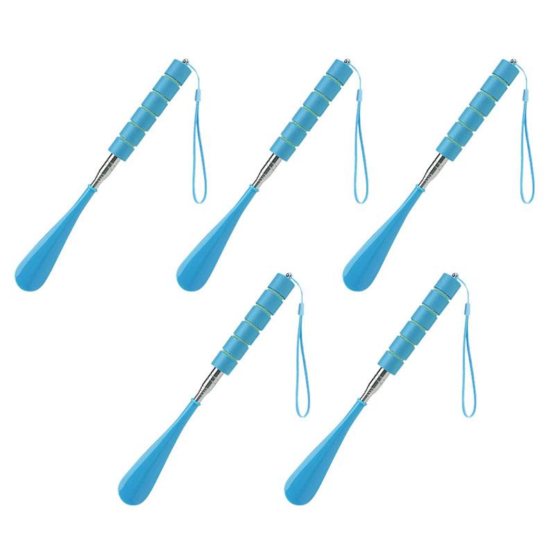 New Stretchable Long Shoe Horns 30cm-71cm Metal Shoehorn Pregnant Woman Elderly Shoe Spoon Household Shoe Spatula 1Pc